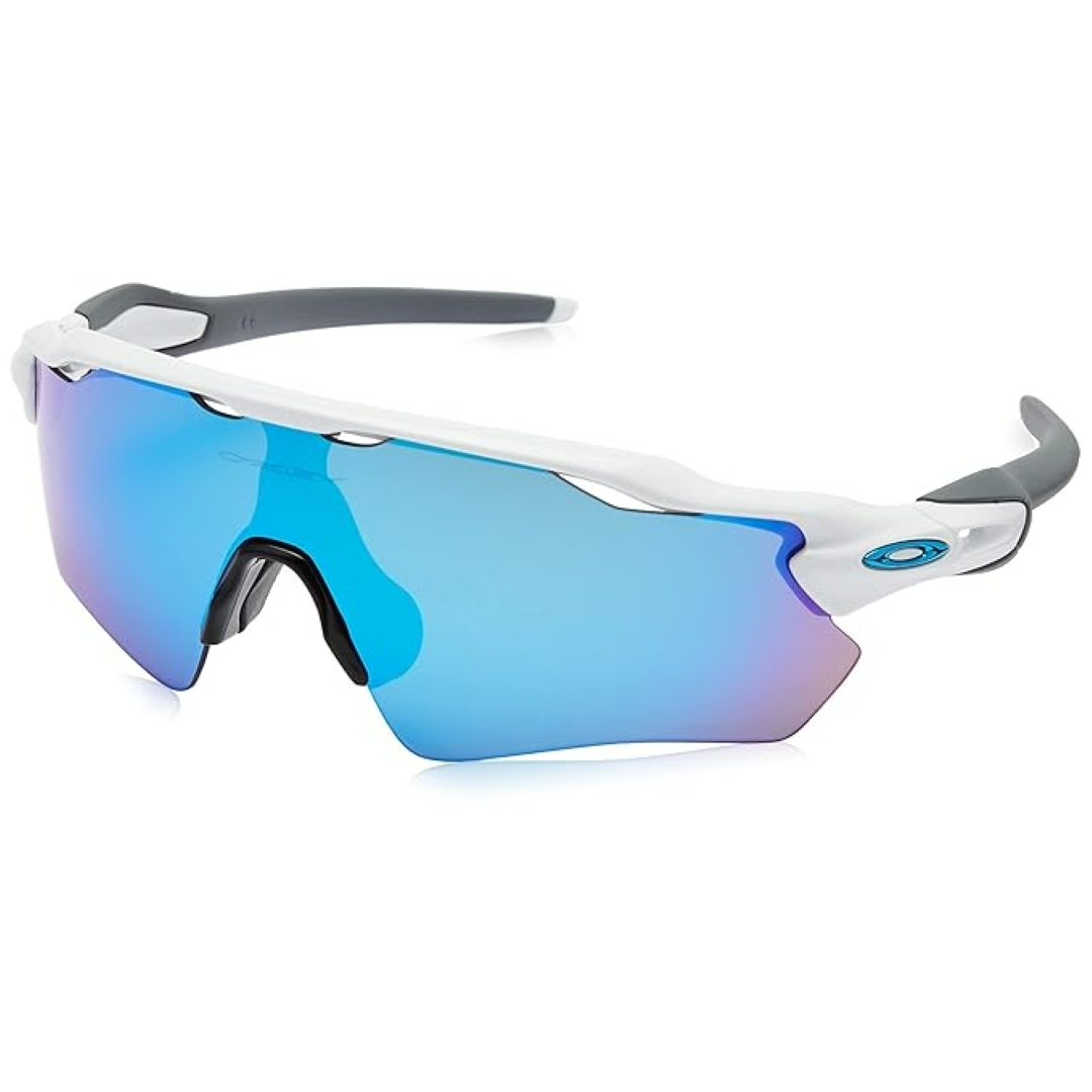 OAKLEY RADAR EV PATH POLISHED WHITE PRIZM SAPPHIRE SUNGLASSES