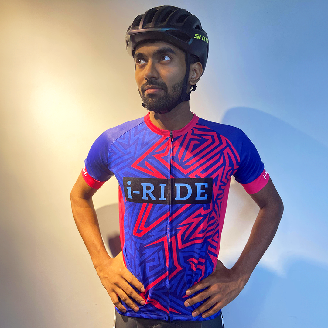 IRIDE FAN CYCLING JERSEY BLUE/PINK