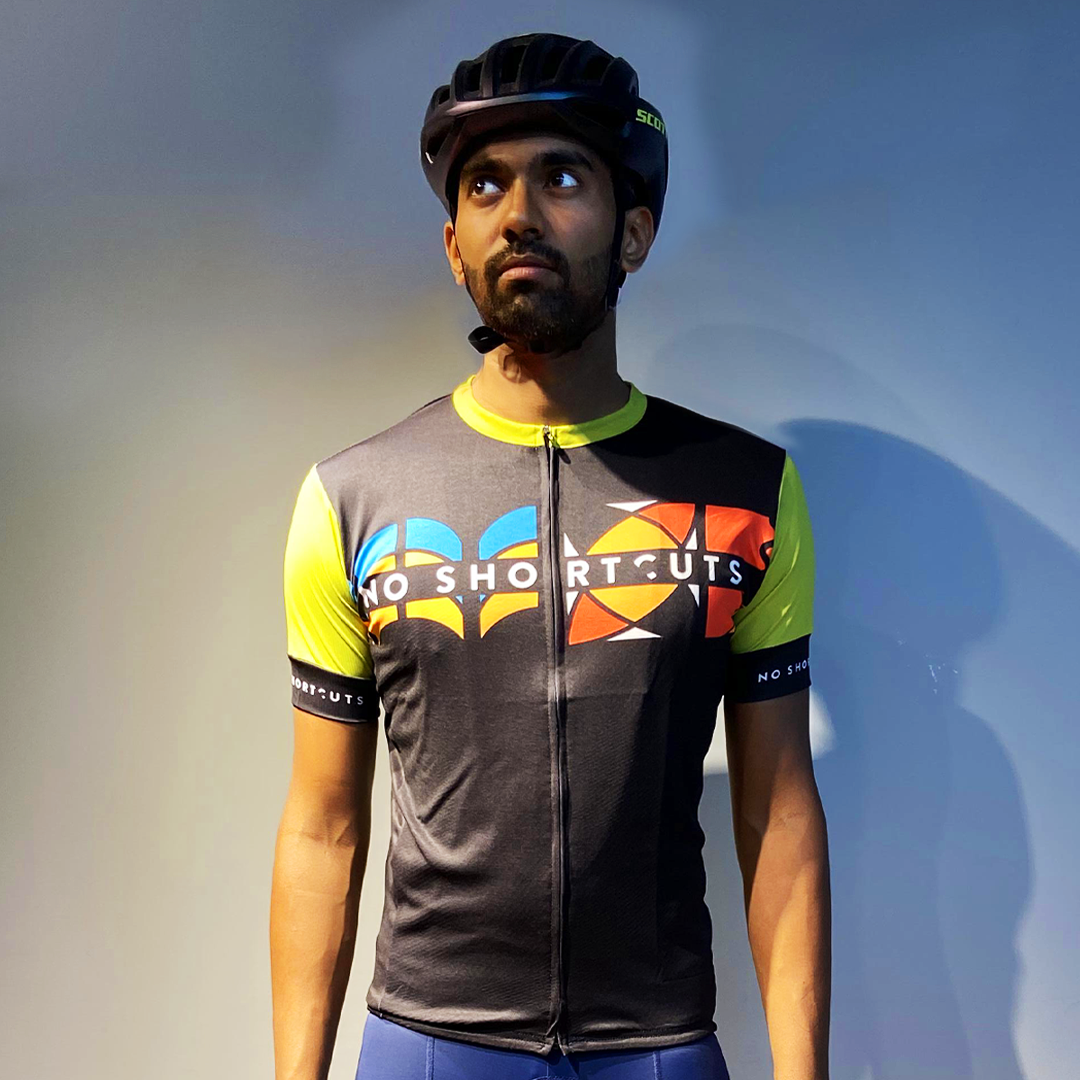 NO SHORTCUT FAN CYCLING JERSEY BLACK/GREEN