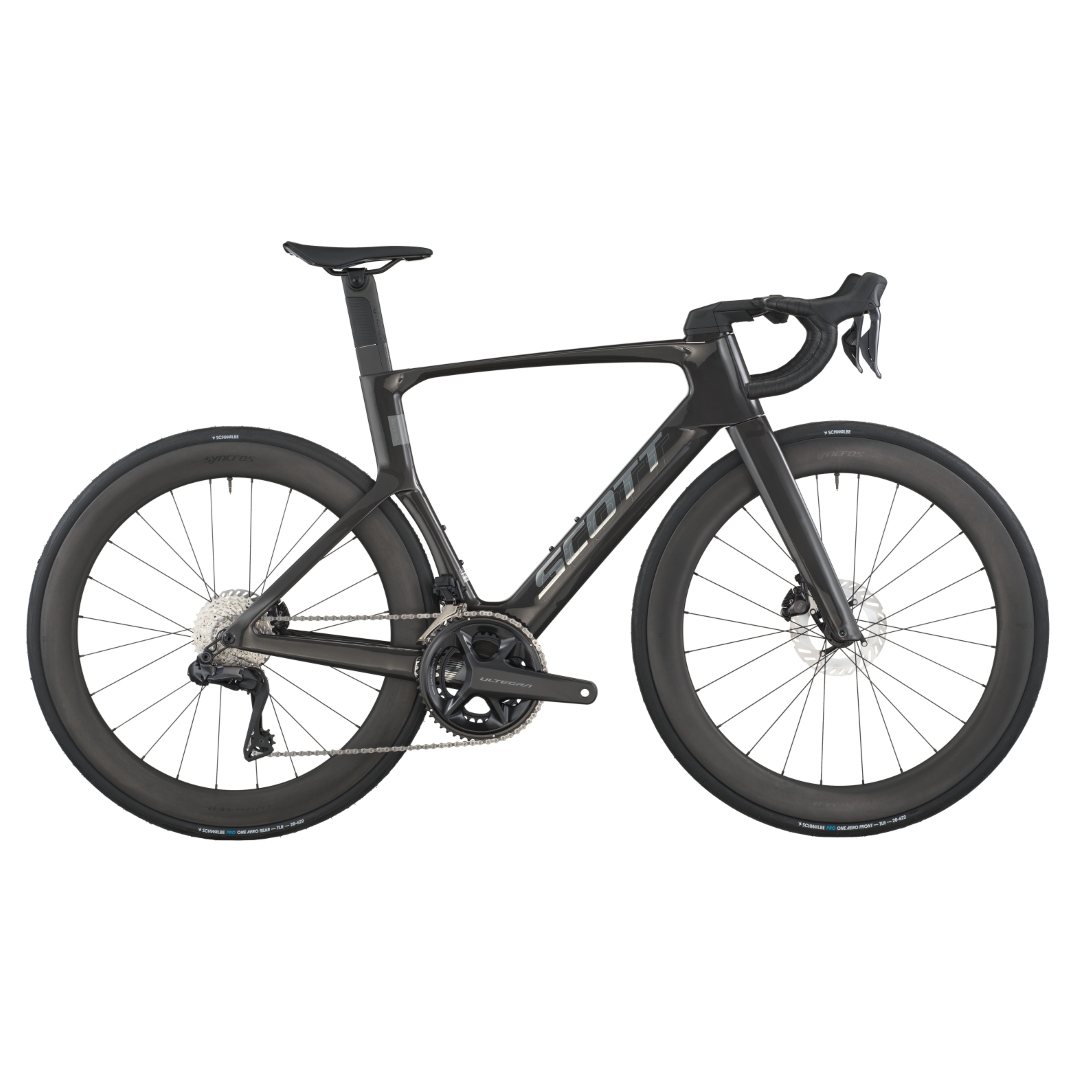 SCOTT FOIL RC 10 CARBON BLACK AERO LIGHTWEIGHT ROAD BIKE