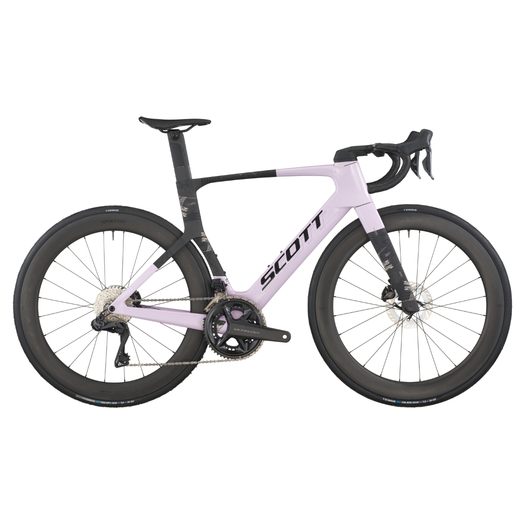 SCOTT FOIL RC 10 VIOLET PINK/CARBON BLACK AERO LIGHTWEIGHT ROAD BIKE