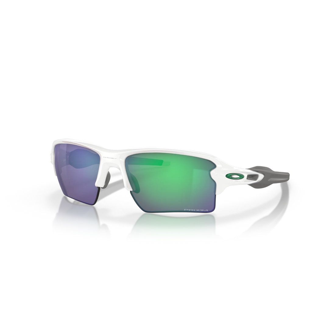OAKLEY FLAK 2.0 XL POLISHED WHITE PRIZM JADE SUNGLASSES