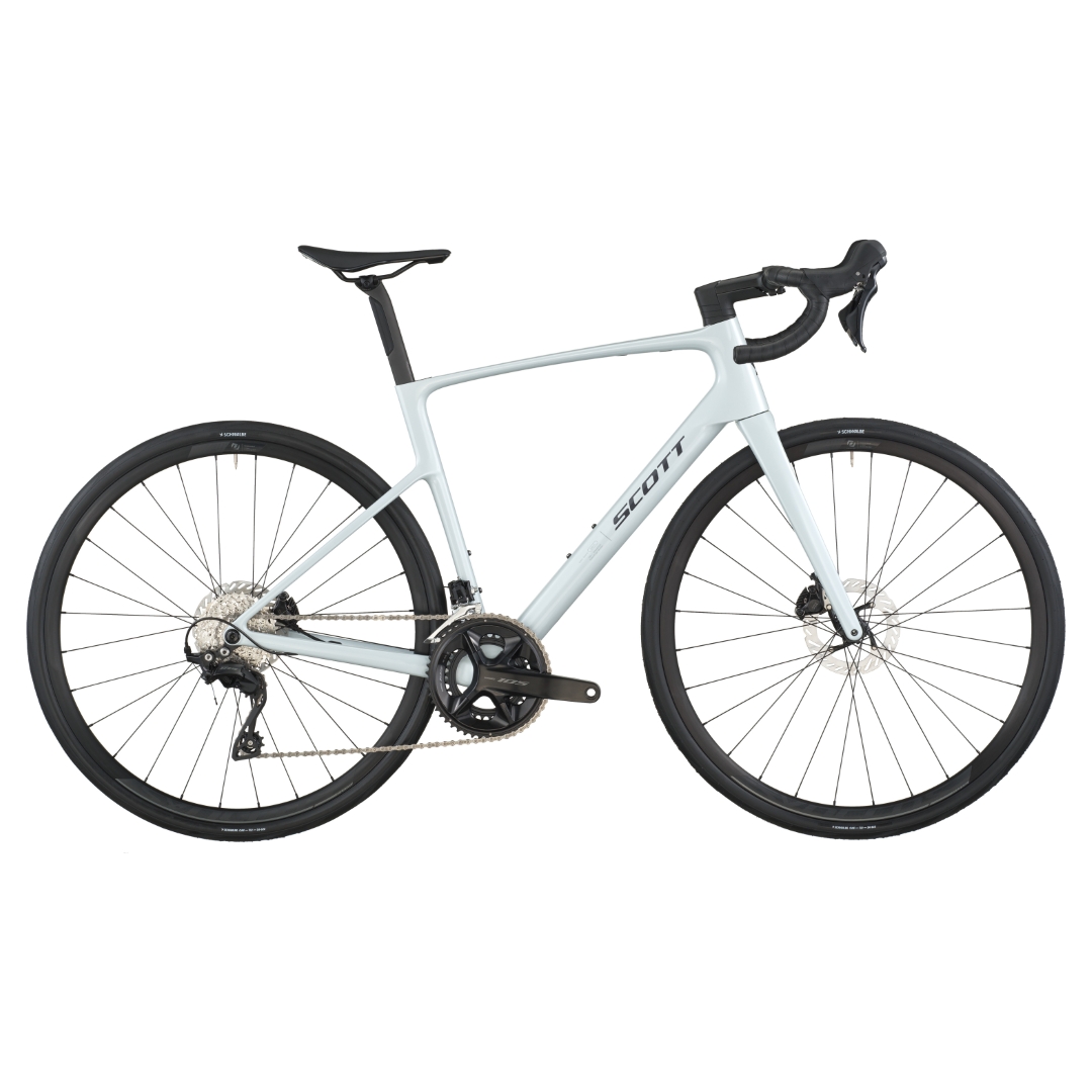SCOTT ADDICT 50 CUMULUS WHITE LIGHTWEIGHT AND ENDURANCE ROAD BIKE